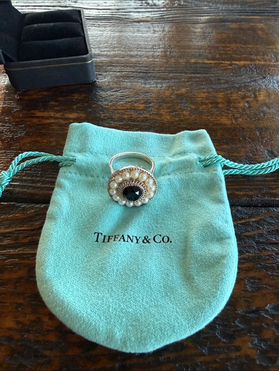 Tiffany & Co. Jewelry - Tiffany & Co. Ziegfeld Onyx and Pearl Cocktail Ring